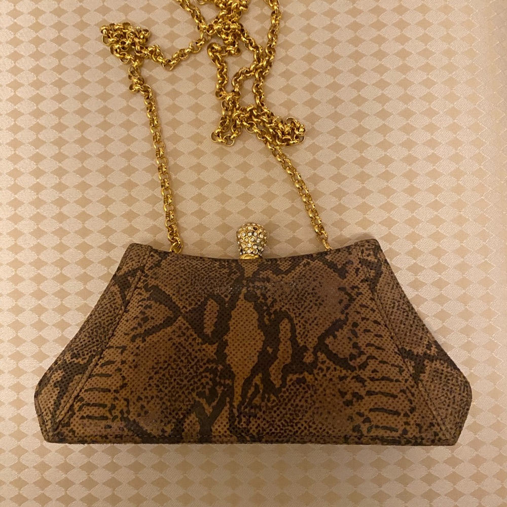 Alligator print evening bag - Picture 2 of 8